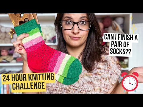 Видео: Связать пару носков за 24 часа?