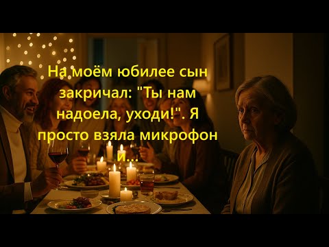 Видео: На моём юбилее сын закричал Ты нам надоела, уходи!  Я просто взяла микрофон и…