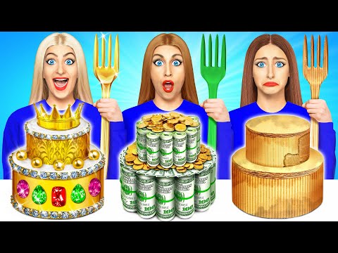 Видео: Бедная vs Богатая vs Ультра богатая еда Челлендж от Multi DO Challenge