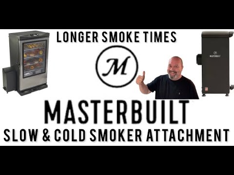 Видео: Электрическая коптильня Masterbuilt с насадкой для медленного и холодного копчения | Более длител...