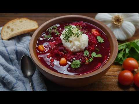 Видео: Борщ по-новому: с сочными помидорами – попробуйте этот рецепт!