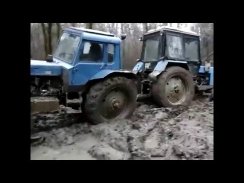 Видео: МТЗ 80-82 заготовка дров по грязи часть 1