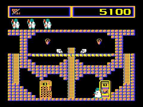 Видео: Вектор-06Ц, игра "Смерть в пирамиде" (Vector 06c, Death in the pyramid)