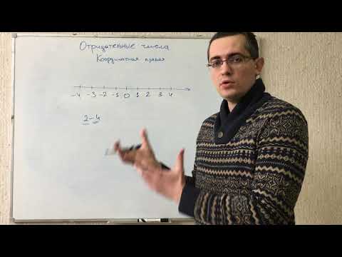 Видео: Отрицательные числа.  Координатная прямая. Математика 5, 6,7, 8,9, 10, 11 класс. ЕГЭ, ОГЭ, ЦТ