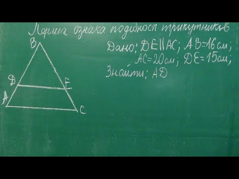 Видео: g081203 Подібні трикутники за двома кутами Задача 1 - 8 клас