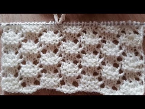 Видео: Ажурный узор спицами "Морская пена".🌊 Openwork pattern with knitting needles sea foam