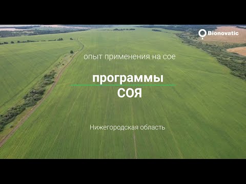 Видео: Репортаж с полей. Опыт применения программы "Соя" на сое в Нижегородской области