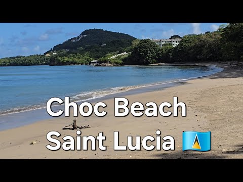 Видео: Пешеходная экскурсия по пляжу Чок | Рай в Сент-Люсии 🏖️