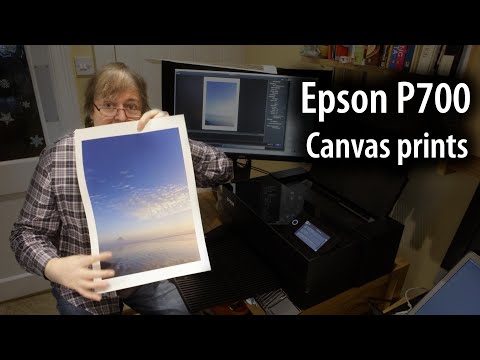 Видео: Печать на холсте Epson p700 — с использованием профилей и программного обеспечения EPL (также при...