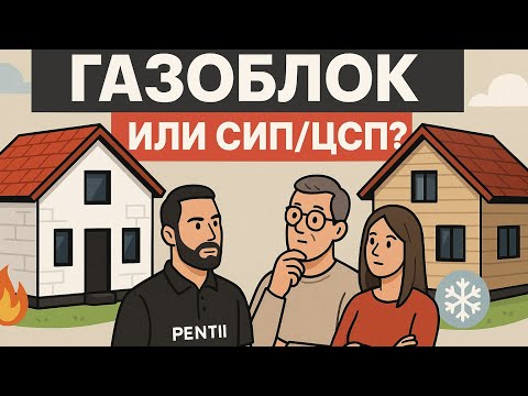 Видео: Дом из газблока или СИП-ПАНЕЛИ? Разбираем плюсы и минусы