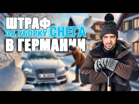 Видео: Штраф за снег перед домом в Германии / Ни в коем случае не чистить так стекла Автомобиля от льда