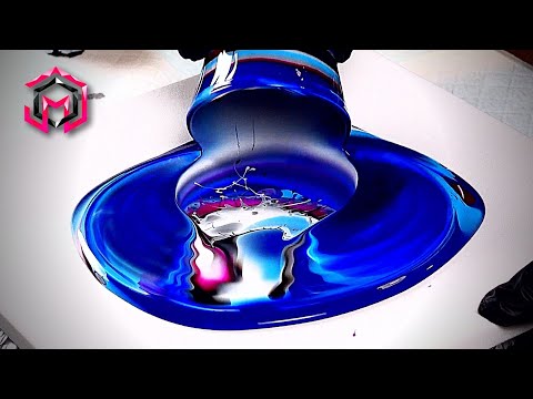 Видео: Я В ВОСТОРГЕ!! Акриловая заливка с эффектом клеток-хамелеонов — терапия текучим артом при ПТСР и ...