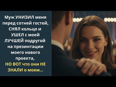 Видео: Муж УНИЗИЛ меня перед сотней гостей, СНЯЛ кольцо и УШЕЛ с моей ЛУЧШЕЙ подругой на презинтации моего
