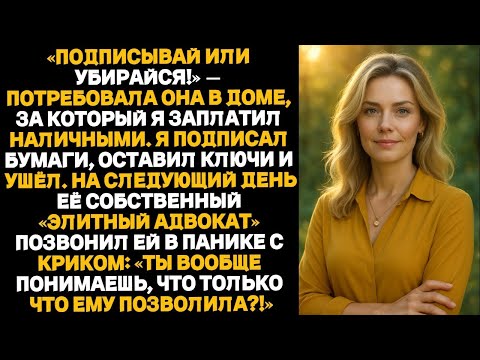 Видео: «Он подписал договор, который она заставила. А потом его адвокат позвонил — в полном бешенстве».