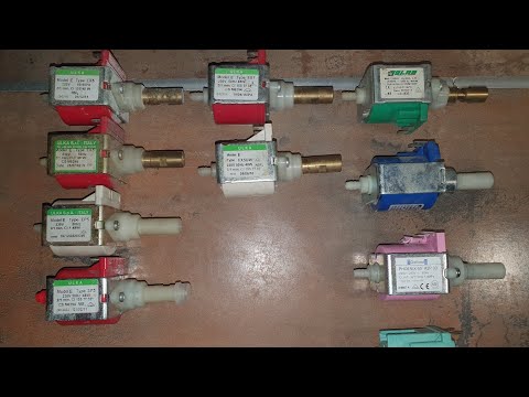 Видео: Помпы кофейных апаратов. ULKA, OLAB, Defond, invensys,CEME