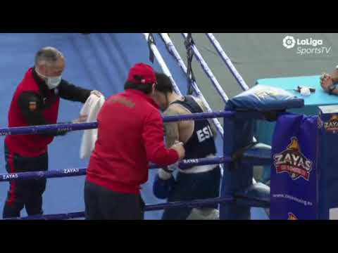 Видео: Махмуд Сабырхан vs M.Molina (ESP) 2-й бой МТ по боксу Испания 2021