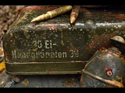 Видео: Опасные находки из немецкого блиндажа / Dangerous finds from a German dugout