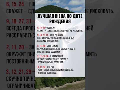 Видео: ❤ Самая Лучшая жена по дате рождения 👼