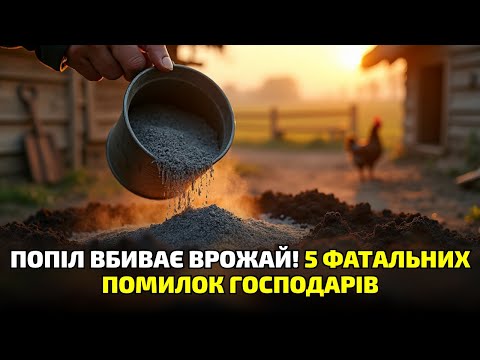 Видео: Не сип попіл будь-куди! 7 фатальних помилок, через які город перетворюється на пустку!