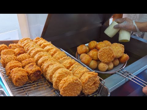 Видео: Уникальный! Жареный торт таро, жареные булочки