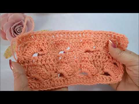 Видео: Красивый и необычный Узор фасольки/ Ажурный Узор крючком для пледа/ Вязание крючком