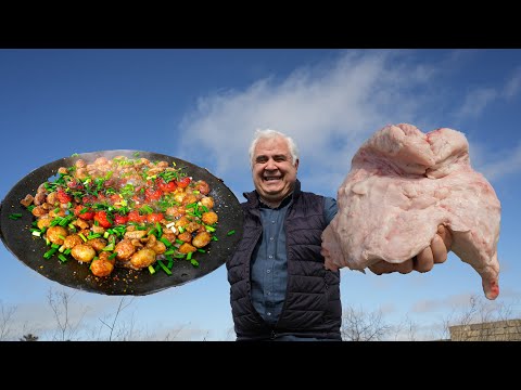 Видео: МОЛОДАЯ КАРТОШКА ЖАРЕНАЯ на КУРДЮЧНОМ САЛЕ. ENG SUB