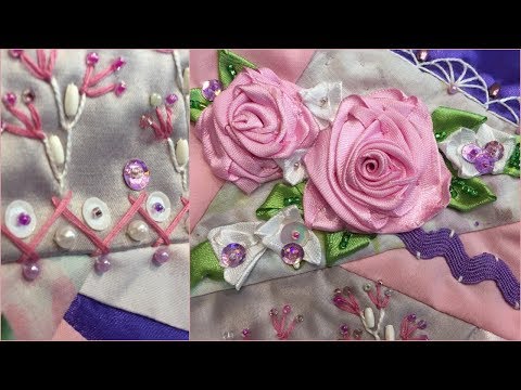 Видео: ТЕХНИКА CRAZY QUILT ПОЧТИ ASMR РУКОДЕЛИЕ