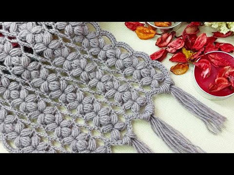 Видео: Вам понравится эта шаль 💯👍 вязание крючком фисташковой шали и шарфа Etol изготовление моделей