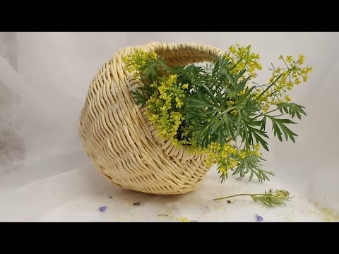 Видео: МК. Корзина Соломенная из бумажной лозы. #19