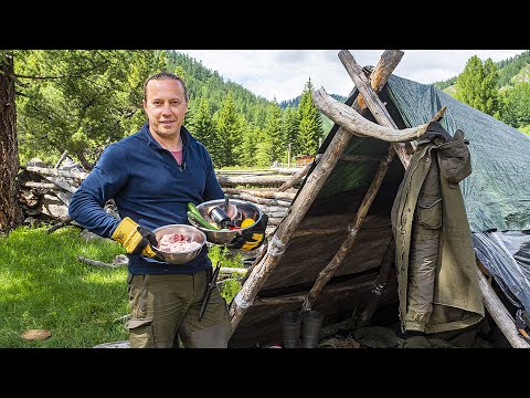 Видео: Жаркое из курицы на костре и походная каша на горной воде. Дикий Алтай