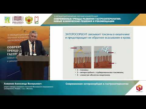 Видео: Хованов Александр Валерьевич Современная энтеросорбция в гастроэнтерологии