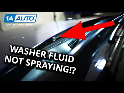 Видео: Распылитель лобового стекла шумит, но ничего не выходит! Как определить, что омывающая жидкость н...