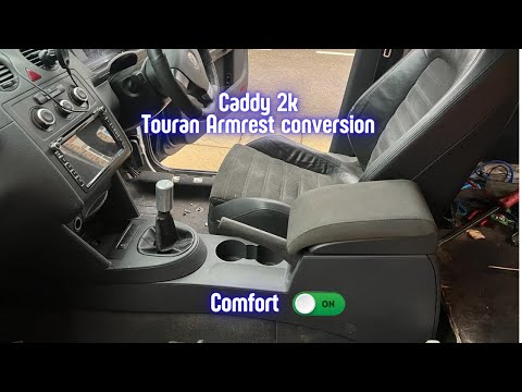 Видео: VW Caddy 2K MK3 — установка подлокотника от VW Touran!!