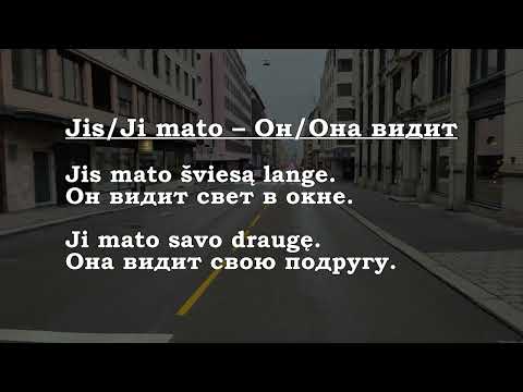 Видео: Урок 00381. Aš matau – Я вижу.