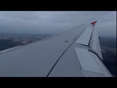 Видео: Аэрофлот • Airbus A320-214 • RA-73740 • Ветреная посадка в Шереметьево