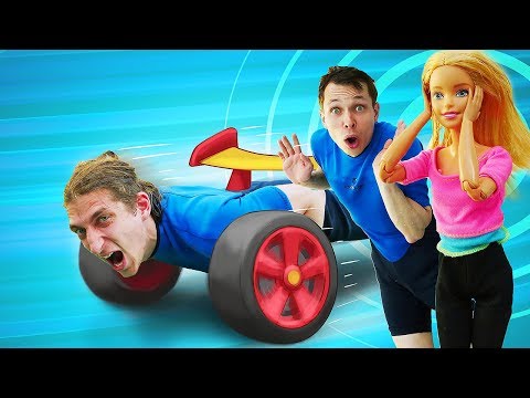 Видео: Игры Трансформеры - Десептиконы в Аквапарке! Спасаем куклу Барби! – Видео шоу для детей Акватим.