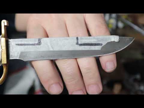 Видео: Заточка финки НКВД сталь ХВ5 АЛМАЗКА, восстановление