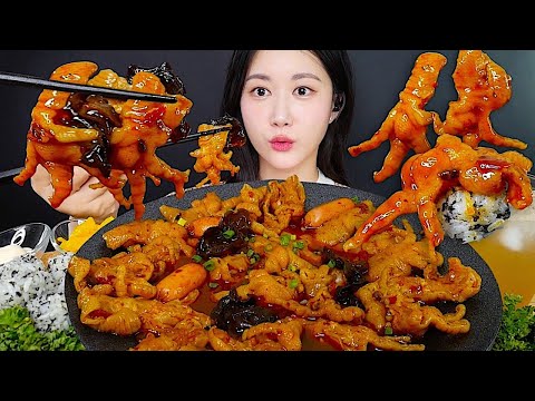 Видео: Куриные Ножки В Соусе Мала🔥 Острые Куриные Ножки Без Костей🐔 | eating show | mukbang asmr