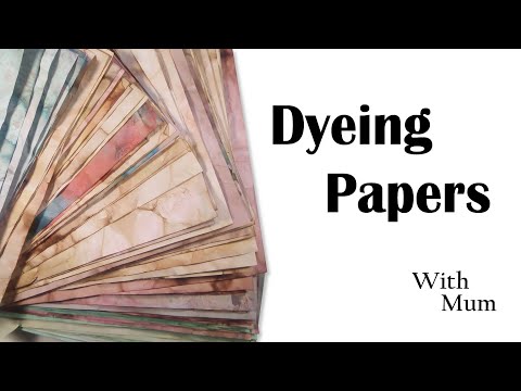 Видео: Окрашиваем бумагу с мамой