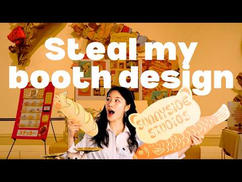 Видео: Оформление стенда, которое принесло мне более 5000 долларов на моем первом арт-рынке 💸 (находки A...