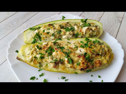 Видео: Фаршированные ЛОДОЧКИ из Кабачков и мяса не надо!