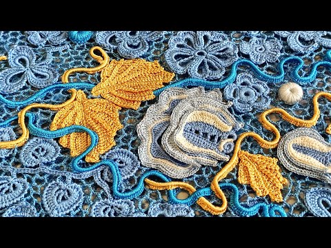 Видео: Мастер-класс по вязанию сеточки крючком для Ирландского кружева.