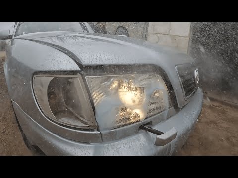 Видео: Установка Фароомывателя  на ауди а6с4.Как работают форсунки омывателя фар