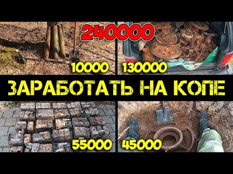 Видео: Заработать на поиске с металлоискателем - продажа находок - итоги коп 2018