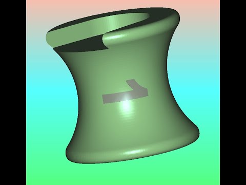 Видео: FreeCad внутренние буквы 2