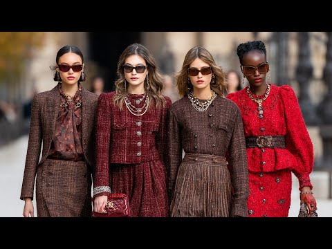 Видео: CHANEL Осень-Зима 2025: Шикарные бронзово-коричневые и маково-красные тренды, которые нужны каждо...