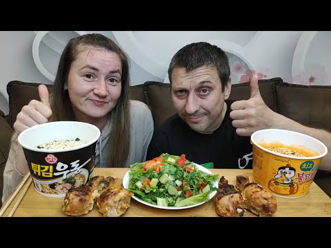 Видео: МУКБАНГ КОРЕЙСКАЯ ЛАПША С КУРИНЫМИ НОЖКАМИ | MUKBANG NOODLES AND CHICKEN LEGS #мукбанг