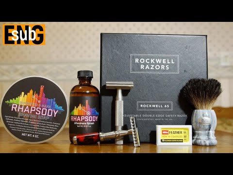 Видео: Feather, Muehle R41, Rockwell 6s, Hans Baier & Rhapsody | Бритьё с HomeLike Shaving