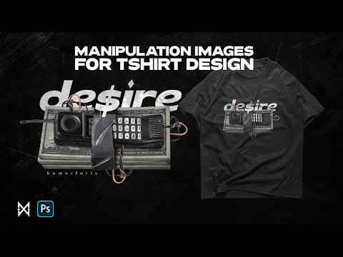 Видео: Манипуляции с изображениями для дизайна футболок | Процесс дизайна Photoshop