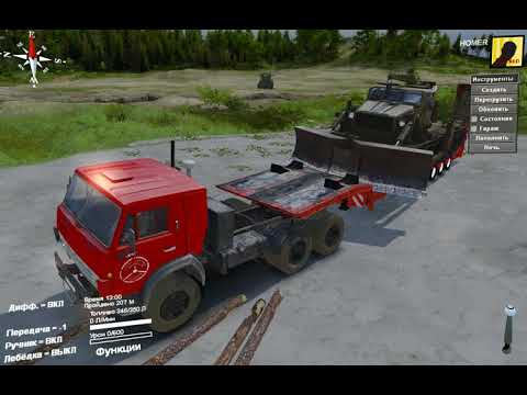 Видео: SpinTires 2017  КАМАЗ 5410